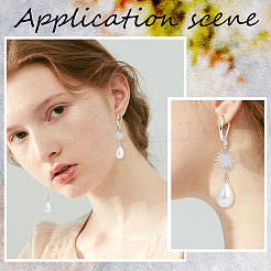 40шт 2 стиля латунные серьги с рычагом DIY-CN0002-85S