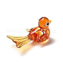 3d фигурка птицы ручной работы в технике лэмпворк DJEW-C013-03