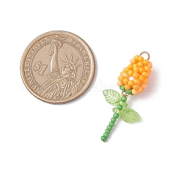 Подвески-розы из стеклянных бус PALLOY-MZ00959-01