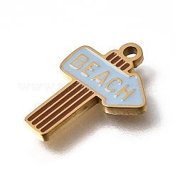 Pendentifs en acier inoxydable 304 émaillés&nbsp;SA-CBAA2E4-01H-G