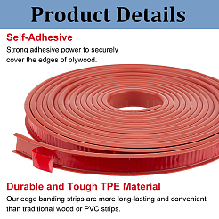 Selbstklebende flexible Formteile aus TPE&nbsp;DIY-WH0578-82A-02