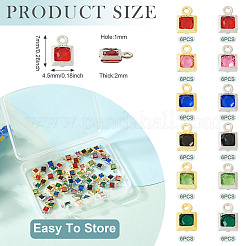 72 шт. 12 стиля подвески из латуни с покрытием на стойке&nbsp;KK-TA0001-78