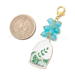 Подвесные украшения из эмали из сплава 2 шт. HJEW-JM03287