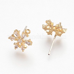 Латунные кубические выводы из ушного окуня циркония X-KK-S336-30G