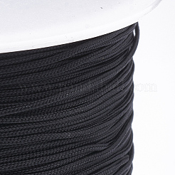 1 мм китайский узел макраме Rattail ювелирные изделия поток круглые нейлоновые шнуры NWIR-S003-02