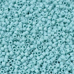 MIYUKIデリカビーズ  シリンダー  日本製シードビーズ  11/0  （db1595)マット不透明シーオパールab  1.3x1.6mm  穴：0.8mm  約2000PCS /ボトル  10 G /ボトル&nbsp;SEED-JP0008-DB1595