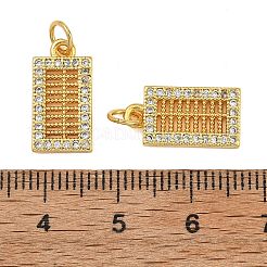 Messing micro pave klar zirkonia charme&nbsp;KK-F941-12G