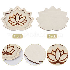 Plateau de présentation d'ornement en cristal en bois&nbsp;AJEW-WH0324-31B