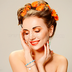 480шт 12 цвета прозрачные бусины из матового стекла GLAA-PH0002-44