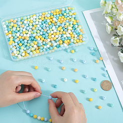 500шт прорезиненные силиконовые акриловые бусины с имитацией силикона&nbsp;MACR-SP0001-07F