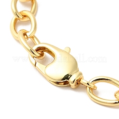 Прозрачное кубическое циркониевое плоское круглое ожерелье с каплевидным лариатом NJEW-G075-01G