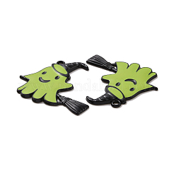 Подвески из эмали из сплава с покрытием на тему Хэллоуина PALLOY-O109-49EB