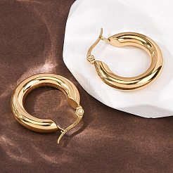 Серьги-кольца из нержавеющей стали 304&nbsp;EJEW-G458-02G