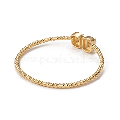 Реечный браслет из латуни с микропаве из кубического циркония BJEW-E071-30G