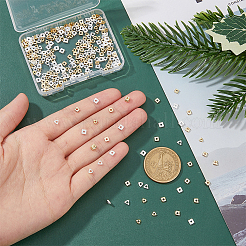 320шт 4 стильные латунные бусины KK-FH0006-89