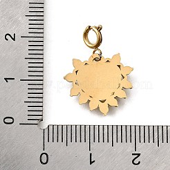 Подвеска в форме сердца из нержавеющей стали 304 со стразами STAS-H202-04G-01