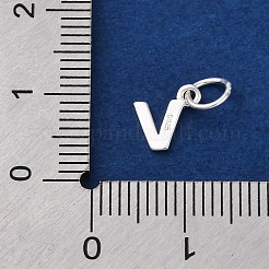 925 ciondolo a forma di lettera in argento sterling&nbsp;LS-STER-C012-01S-V