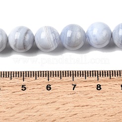 Naturali pizzo blu agata perline fili&nbsp;G-G344-A06-10mm