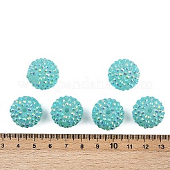 AB-цвет смолы горный хрусталь бисер&nbsp;RESI-S315-18x20-14