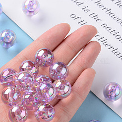 Perles en acrylique transparente&nbsp;LS-MACR-S370-B16mm-746