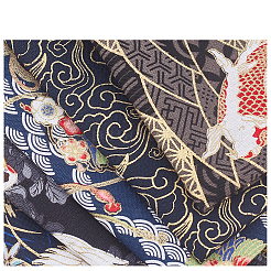 Хлопковая ткань с цветочным принтом AJEW-WH0018-90