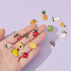 Подвески из сплава эмали 15шт 15 стиля&nbsp;ENAM-YW0001-84