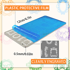 Modèles d'art d'ongle de bricolage en acier inoxydable&nbsp;MRMJ-WH0092-071