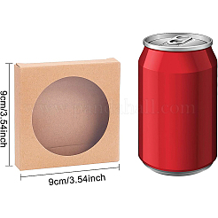 Складная творческая коробка крафт-бумаги CON-BC0006-64B