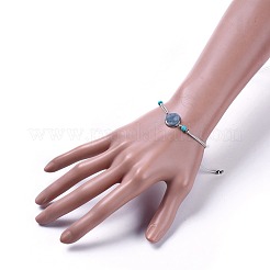 Pulseras de cuentas trenzadas de hilo de nylon ajustable&nbsp;BJEW-JB04440-04