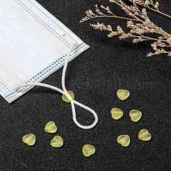 Сердце прозрачный ПВХ пластиковый шнур замок для крышки рта KY-D013-03E