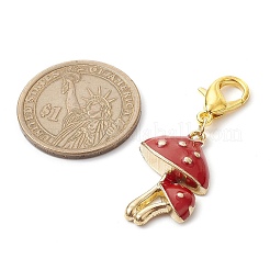 Подвесные украшения из экологически чистого сплава с эмалью&nbsp;HJEW-JM01800