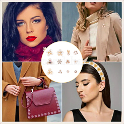 24 шт. 12 стиля сплава украшают использование для DIY сумки или аксессуаров для волос&nbsp;FIND-YW0009-59