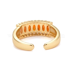 Кольцо-манжета с оранжевым цирконием KK-Z023-05G