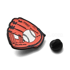 Pins émaillés en forme de gant et de balle de baseball&nbsp;JEWB-E043-04EB-03