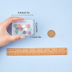 12 Stück 6 Farben natürlicher weißer Jade-Edelsteinanhänger&nbsp;G-SC0002-08A