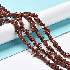 Натуральные красные яшмы бусы пряди G-E607-A09