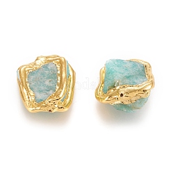 Необработанные грубые бусины из натурального амазонита&nbsp;X-G-P439-F04