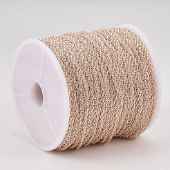 Паяные латунные покрытые железные веревочные цепи&nbsp;CH-S125-07B-RG