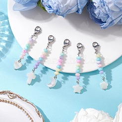 5 шт. подвеска из натуральной окрашенной пресноводной ракушки&nbsp;HJEW-JM03186