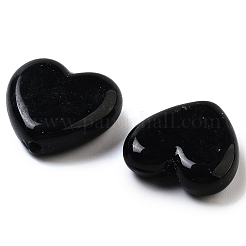 Сердца ручной работы Lampwork бисер&nbsp;LAMP-U003-01H