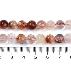 Натуральный гематоидный кварц / нитки из железистого кварца&nbsp;G-U026-A09-8mm