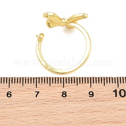 Manschettenringfassung aus Messing mit Schmetterlingsmotiv&nbsp;KK-CBAC351-05P