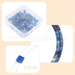 2 нити натуральных бусин из лазурита&nbsp;G-PA0001-71