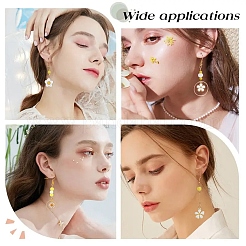 Наборы для самостоятельного изготовления сережек-подвесок в виде ромашек&nbsp;DIY-YW0016-27