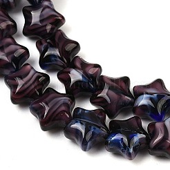 Ручной работы тысячецветник стеклянные бусины нитки&nbsp;LAMP-H067-01K