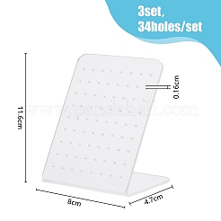 Акриловые серьги с матовым наклоном назад EDIS-WH0030-16