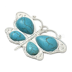 Окрашенные синтетические бирюзовые подвески&nbsp;LS-STAS-G374-05S-11