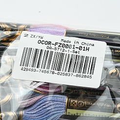 6-слойная полиэфирная нить для вышивания&nbsp;OCOR-FZ0001-01H