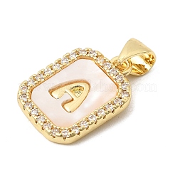 Латунные микропаве прозрачные подвески с фианитом&nbsp;KK-Z150-02G