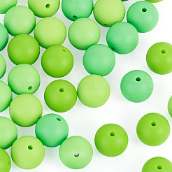 40 perles focales rondes en silicone de 4 couleurs&nbsp;SIL-TAD0001-02C